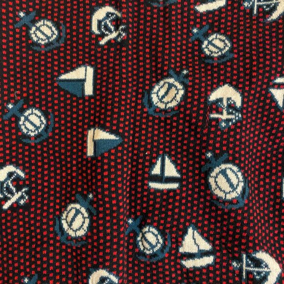 🛥️ Adorable Nautical Style Zip-up 3/4 Length Sleeve Vintage Cooperative Sweater - Picture 5 of 5